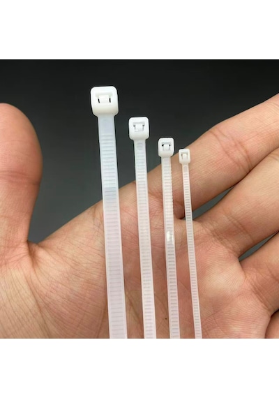Kablo Bağı 100 Adet Cırt Kelepçe-nylon66 4.8 X 200mm- Beyaz
