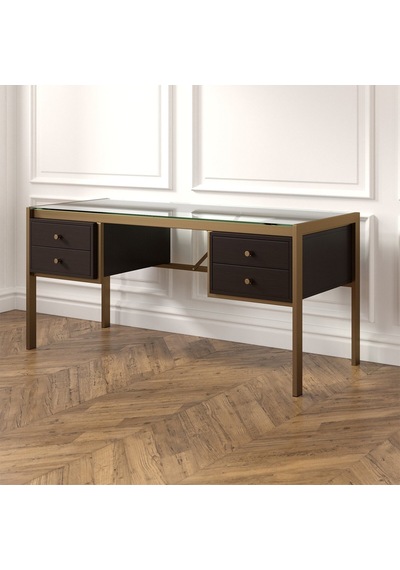 Megan Gold Metal Venge Çalışma Masası