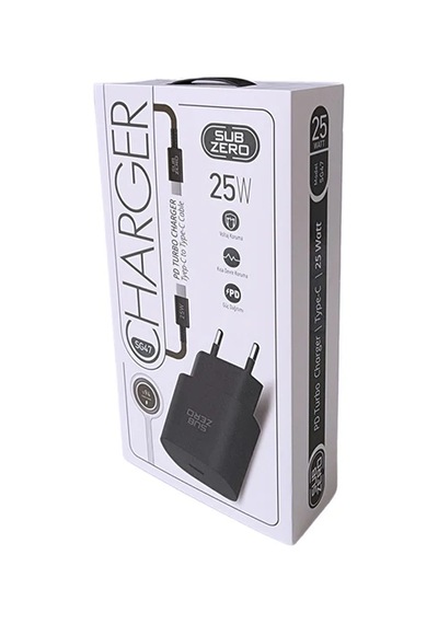 Type C Şarj Başlık Ve Kablo 25w Hızlı Subzero Sg47 25w Süper Hızlı Şarj