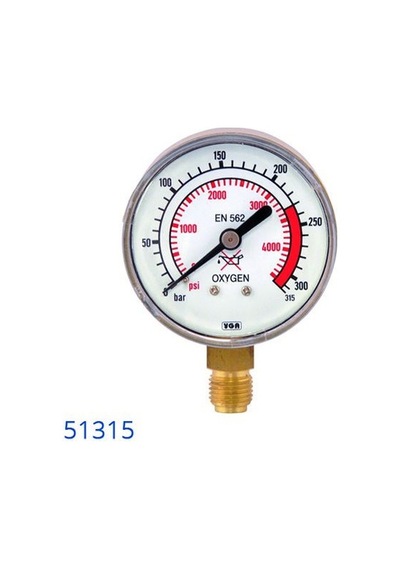 Yıldız 51315 Basınç Göstergesi Oksijen Giriş