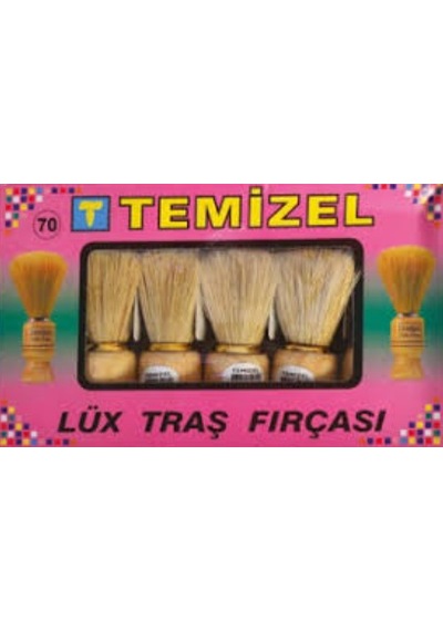 Temizel 70 Orta Ağaç Sakal Fırçası Kahverengi