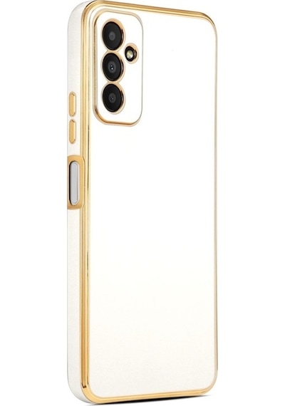Samsung Uyumlu Galaxy M23 Kılıf Zore Bark Kapak Beyaz