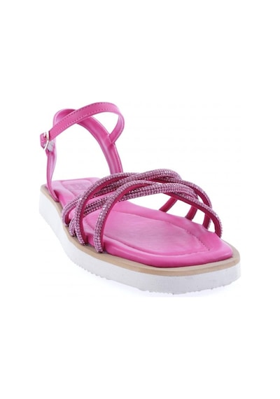 Dgn 535-23y Kadin Çapraz Silver Taşli Sandalet 535-2261-R0507 Fuşya
