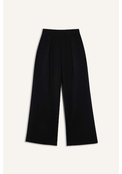 Defacto Ultra Yumuşak Wide Leg Geniş Paça Standart Boy Modal Eşofman Alt F8429ax26spbk81 Siyah-bk81