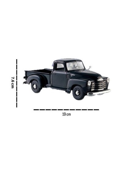 Maisto Lisanslı 1950 Chevrolet 3100 Pickup Kapıları Açılan - 1:25 Ölçekli Metal Oyuncak Model Araba
