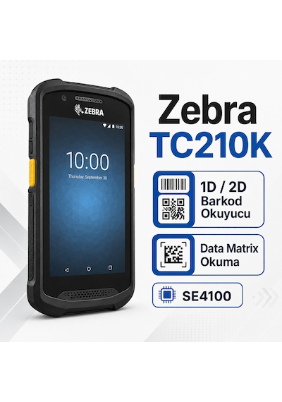 Zebra Tc21 Tc210k 3gb 32gb Se4100 2d Barkod Okuyuculu Wlan Nfc 5" El Terminali