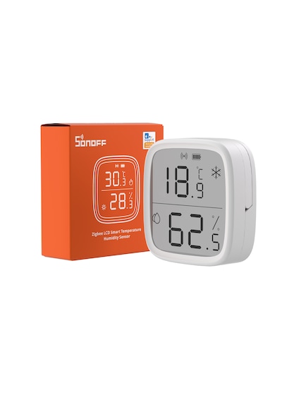 Sonoff SNZB-02D ZigBee LCD Ekranlı Akıllı Sıcaklık ve Nem Sensörü