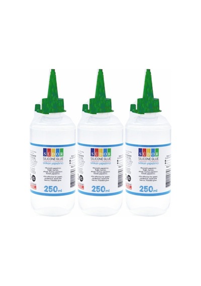 Sıvı Silikon 250 Ml 3 Adet Südor Sıvı Silikon Yapıştırıcı Şeffaf Esnek Yapıştırıcı