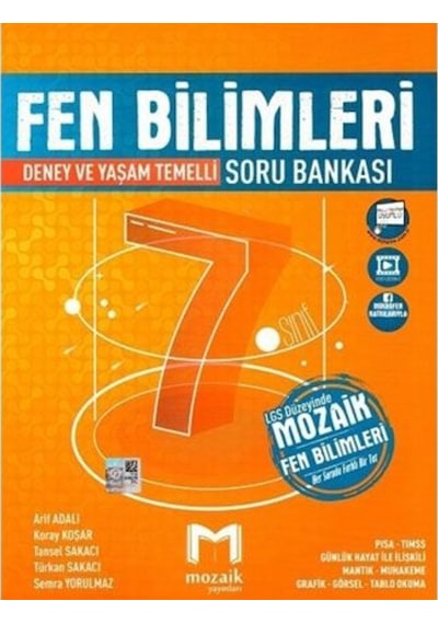 Mozaik Yayınları 7.Sınıf Fen Bilimleri Soru Bankası