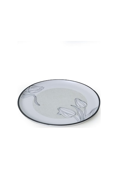 Shade Flowers Nordic Pasta Tabağı 22 Cm 6 Adet 21848 Çok Renkli