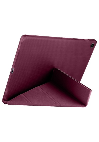 Samsung Galaxy Tab A9+ Plus / A11+ Plus Uyumlu Üçgen Standlı Uyandırma Fonksiyonlu Tablet Kılıfı Kapaklı Kılıf