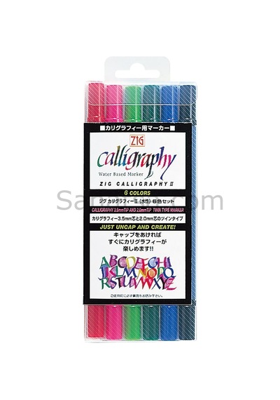 Zıg Calligraphy Iı 6 Renk Kaligrafi Seti Tc-3100/6V