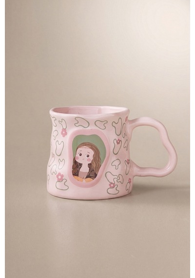 Karaca Canvas Pembe Kupa 380 Ml