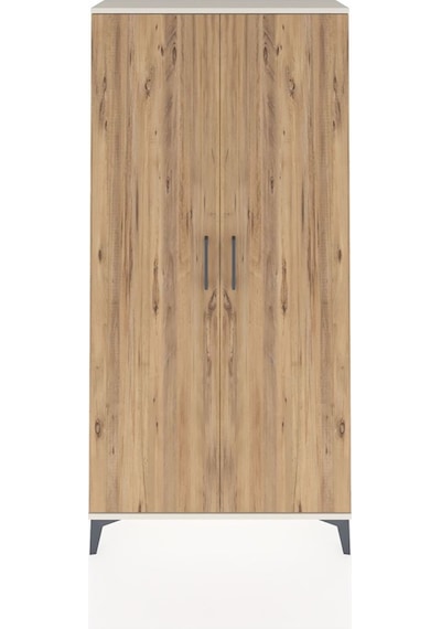 Arges Dolap 2 Kapaklı Tek Askılı 88x30x182 Aytaşı-çam Aytaşı