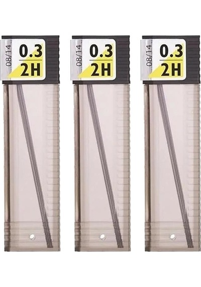0.3 Kalem Ucu 2H 60 mm 3 Paket 0,3 Min Kalem Uç Teknik Kalem Yedeği Mono Tombow 2H 60 mm 3 Paket