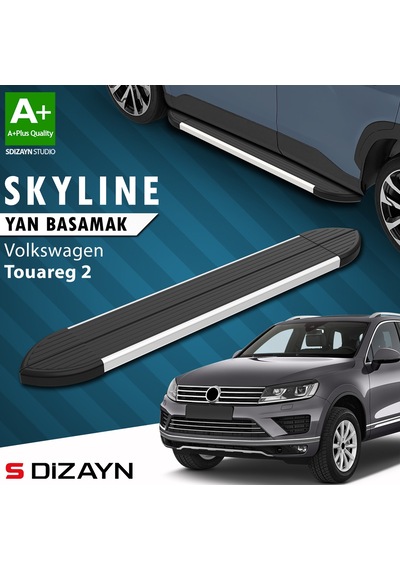 S-dizayn Vw Touareg 2 Skyline Aluminyum Yan Basamak 193 Cm 2010-2018 A+ Kalite
