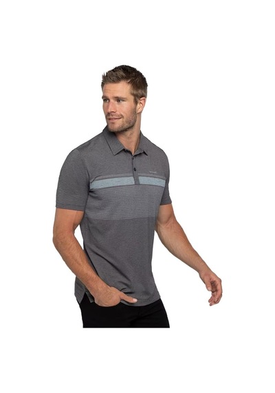 Travıs Mathew Travis Mathew Endless Horizon Erkek Polo Tshirt Heather Dark Grey