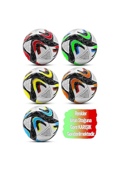 Telvesse Futbol Topu Pompalı Set Oceanz Sert Zemin Halı Saha Futbol Topu No:5 056 Çok Renkli