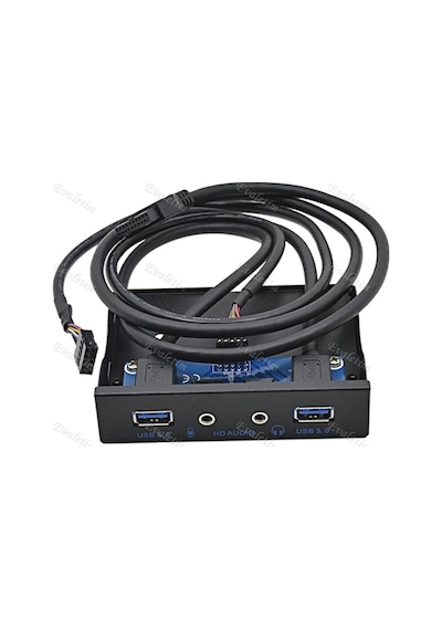 3.5 İnç 2 Port Usb 3.0 3.5Mm Floppy 4291A Mikrofon Kulaklık Diske
