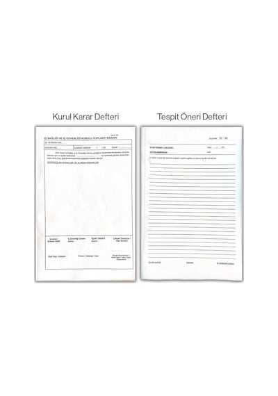 Düvenci İş Sağlığı Güvenliği Kurul Karar, Tespit Öneri, İşe Giriş Muayene Ve Gelir Gider Defteri