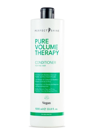 Perfect Shine Pure Volume İnce Telli Yağlı Saçlar İçin Pirinç Nişastası Kömür Özlü Arındırıcı Saç Kremi 1000ml