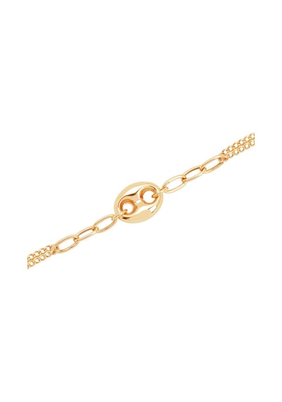Diamond Line - Gülaylar - Sarı Altın 14 Ayar Trend Bileklik Standart N11.21775 Sarı Altın