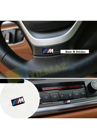 Bmw M Logo Direksiyon Jant Torpido Vites Oto Damla Etiket Sticker