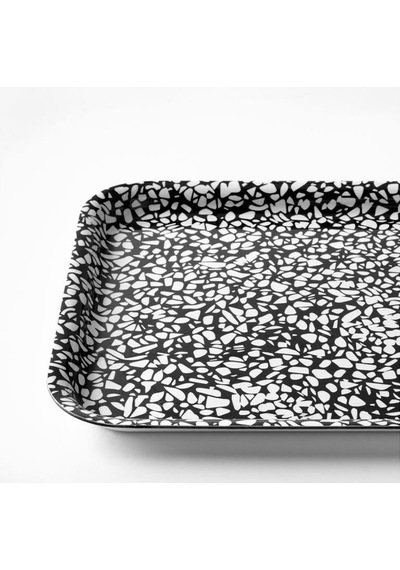 Ikea Varkul Tepsi Siyah Desenli 28x20 Cm 00399537 Çok Renkli