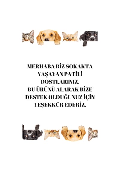 Pati Desenli 4 Rulo Kedi Köpek Kaka Dışkı Toplama Poşeti Çok Renkli - 867024669