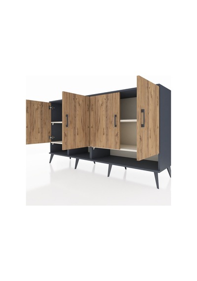Hyperion Konsol 6 Raflı 4 Kapaklı 176x44x99 Antrasit-çam/aytaşı Antrasıt/atlas Çam - Antrasıt Hyperion Konsol 6 Raflı 4 Kapaklı 176x44x99 Antrasit-çam/aytaşı Antrasıt/atlas Çam - Antrasıt
