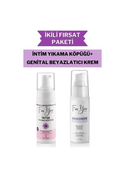 Günlük Yıkama Genital Bölge Temizleyici Köpük & Genital Beyazlatıcı Krem 50 Ml 12882714