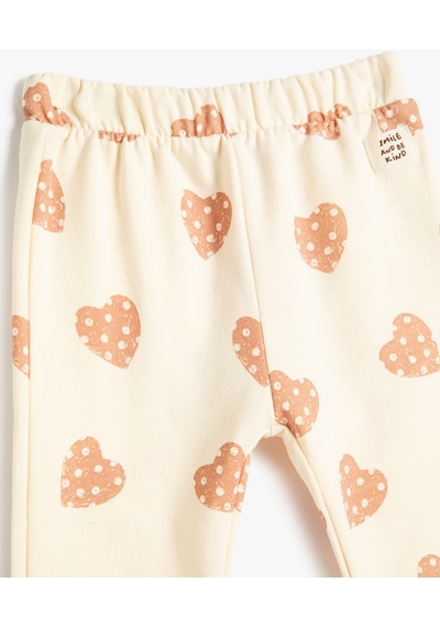 Koton Kalpli Jogger Eşofman Altı Şardonlu Pamuklu Beli Lastikli Bej Desenli 4wmg40117ak 4WMG40117AK0D5 Ekru Koton Kalpli Jogger Eşofman Altı Şardonlu Pamuklu Beli Lastikli Bej Desenli 4wmg40117ak 4WMG40117AK0D5 Ekru