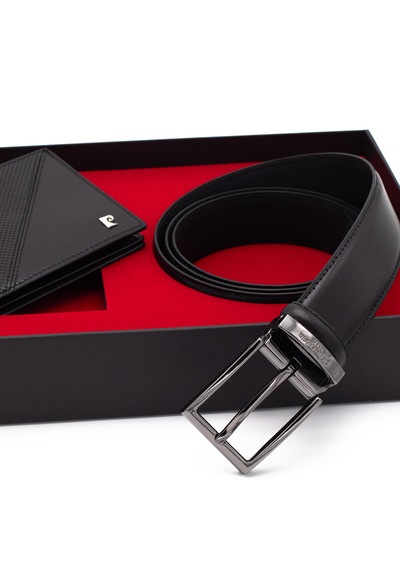 Pierre Cardin Deri Cüzdan & Kemer İkili Set Pc2209k-2044c2g Siyah
