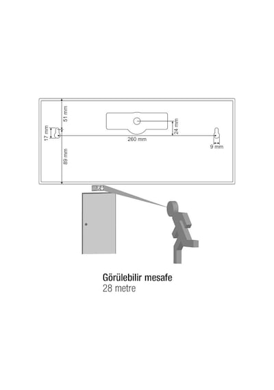 Arsel Sealite As-3010 Acil Çıkış Yönlendirme Armatürü Şebekeden Y