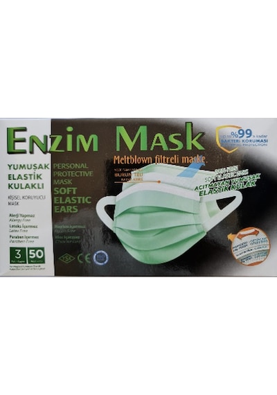 150 Adet Maske 3 Katlı Meltblown Koruyucu Tabaka Yeni Nesil
