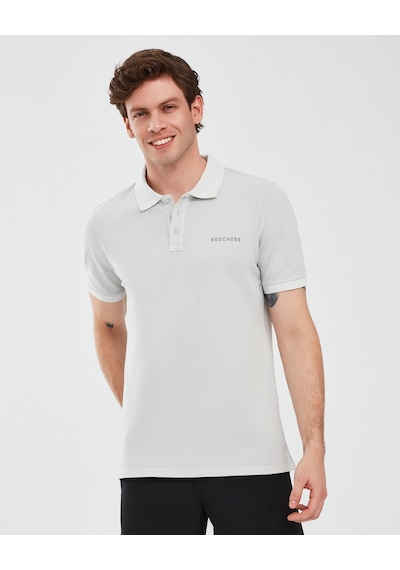 Skechers Organic Coll. M Short Sleeve Polo Shirt Erkek Gri Polo Yaka Tshirt S241165-035 Skechers Organic Coll. M Short Sleeve Polo Shirt Erkek Gri Polo Yaka Tshirt S241165-035