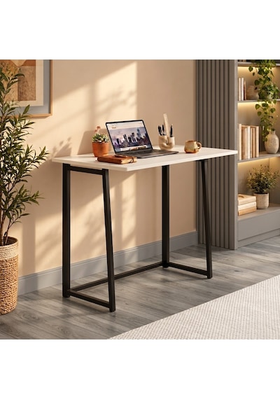 FahrettinKüçük 3290 Work Katlanır Çalışma Masası Beyaz