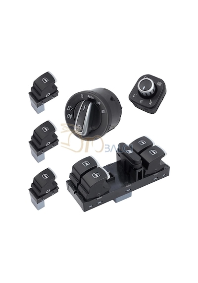 Volkswagen Jetta Cam + Far + Ayna Dügmesi Anahtari Takim 2006--20 290195180