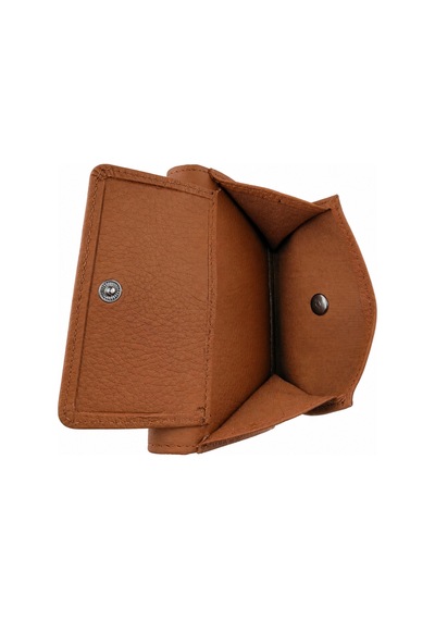 Alphaclub Bag Kadın Hakiki Deri Taba Renk Çıtçıtlı Kartlık Ve Cüzdan