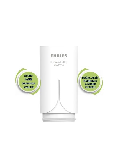 Philips Musluk Suyu Yedek Filtre Kartuşu Water X-guard Awp305/10