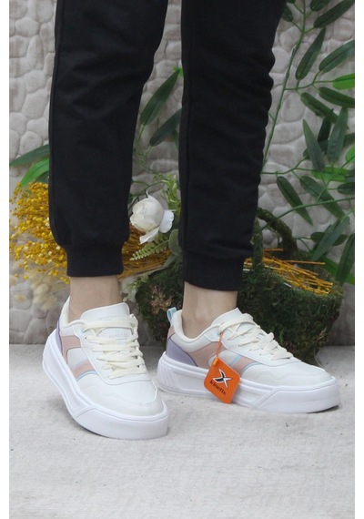 Kinetix Adexa Pu W Bej Hafif Rahat Sneaker Kadın Ayakkabı 001