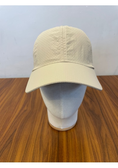 Hamze Mikro Paraşüt Delikli Kumaş Yazlık Unisex Beyzbol Cap Şapka Bej