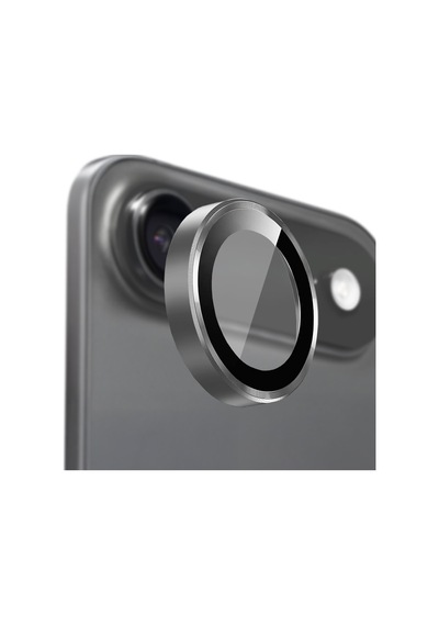 Buff Apple Uyumlu iPhone 17 Air Metal Kamera Lens Koruyucu Gray Gri