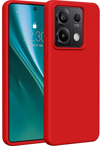 Xiaomi Redmi Note 13 Pro 5g Kılıf Premiums Silikon Arka Kapak Kırmızı