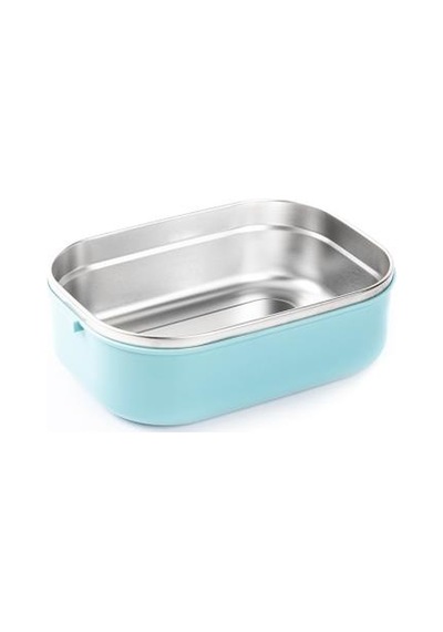 Tedemeı Paslanmaz Çelik Chopstıck Ve Kaşıklı Dikdörtgen Yemek Taşıma Kabı 1.3l