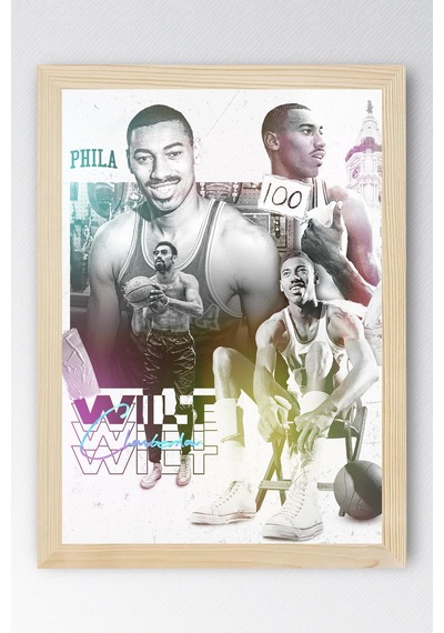 Wilt Chamberlain Çerçeveli Tablo - Basketbol Nba Posteri Tablo