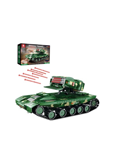 55027 Füze Tank Kumandalı&motorlu Yaratıcı Yapı Blok Seti Building Blocks Missile Tanks - 1449 Parça