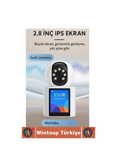 Wintoup Ev Bebek Yaşlı Odası Evcil Hayvan Gözetim Çift Taraflı Ses Hareket Algısı 2.4 GHZ Wi-fi Akıllı Kamera