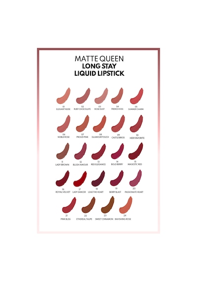 Note Cosmetique Matte Queen Lipstick Kalıcı Mat Likit Ruj - 14 Bold Berry - Kırmızı