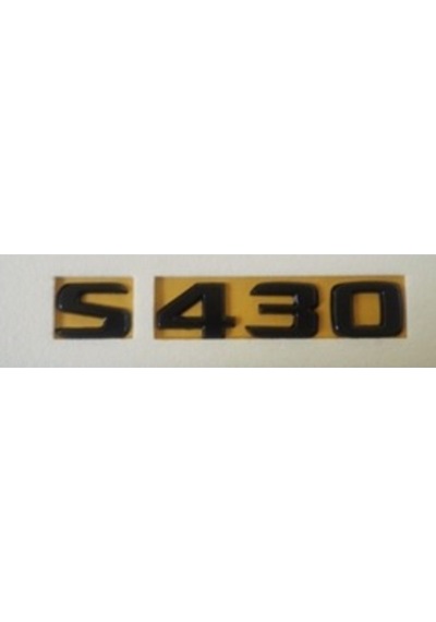 Mercedes Uyumlu Yazı S 430 Siyah